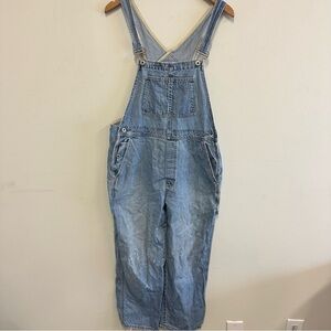 VTG Y2K GAP Denim Light Wash Carpenter Bib Overalls